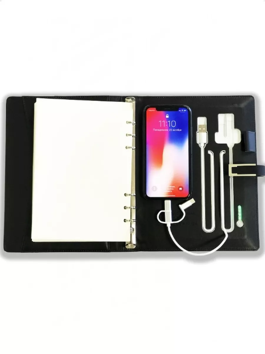 Ежедневник с зарядкой Блокнот с Power Bank — изображение 5